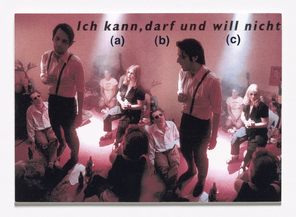 Ich kann (a) darf (b) und will (c) nicht (I cannot [a] shall not [b] and don't want to [c]) from Book Drafts