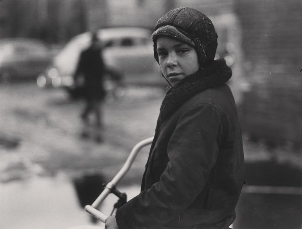 Boy with Pilot's Helmet, Minneapolis