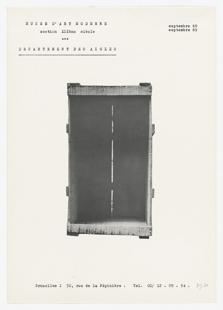 Poster for Section XIXe siècle, Brussels, 1968–69