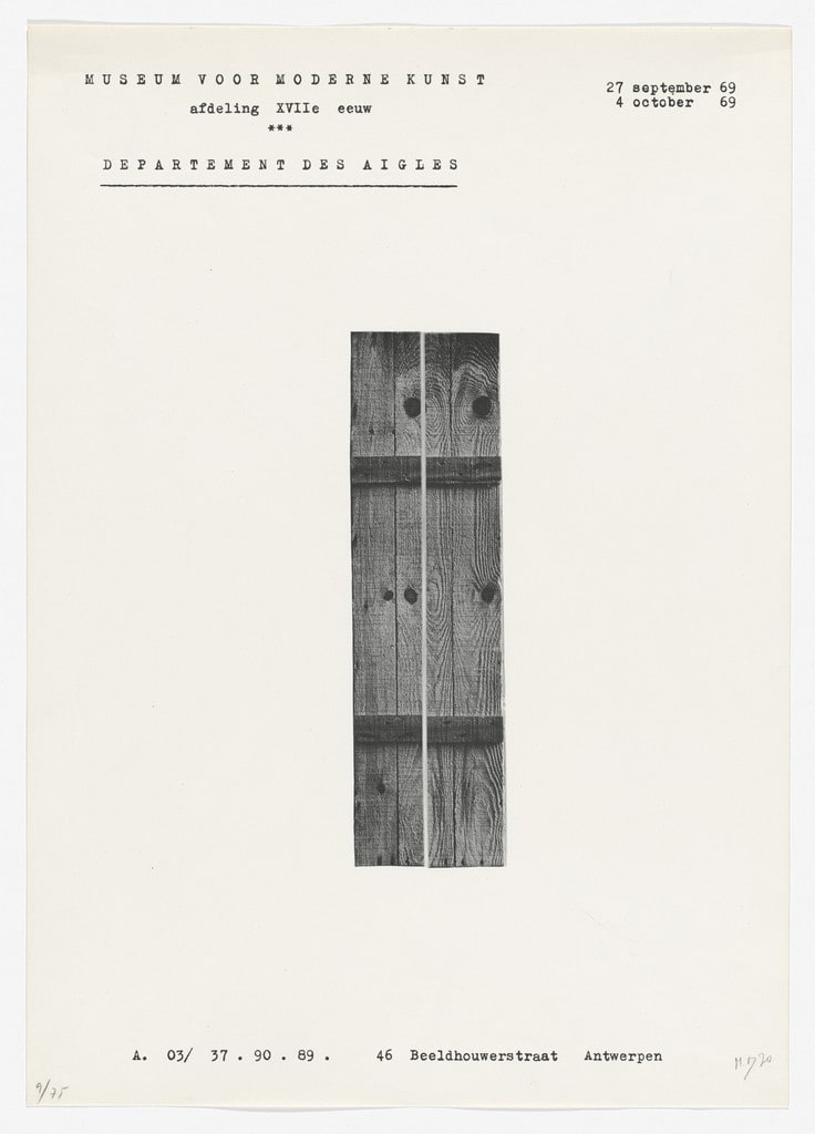 Poster for Section XVIIe siècle, Antwerp, 1969