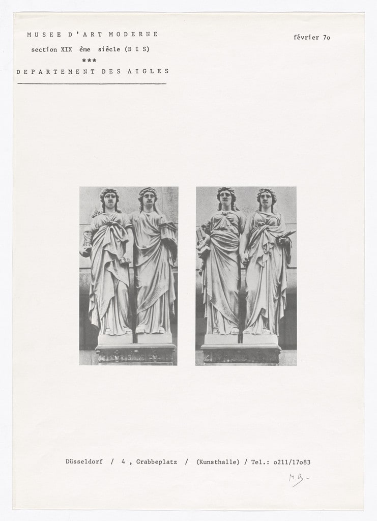 Poster for Section XIXe siècle (BIS), Düsseldorf, 1970