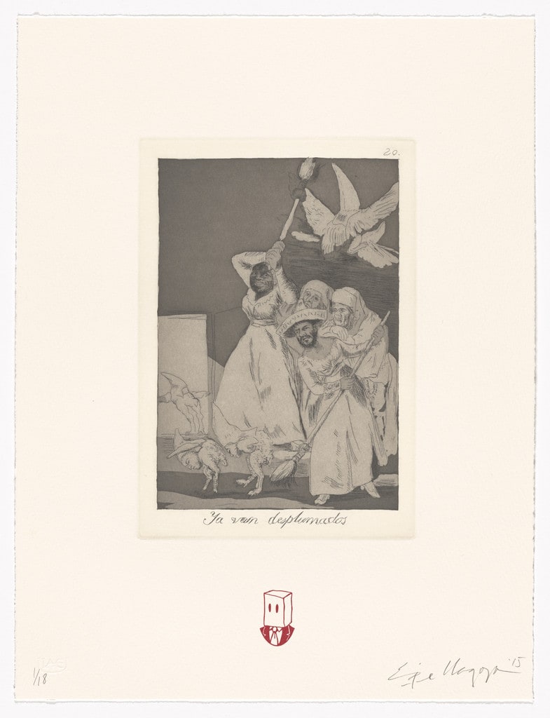 Ya van desplumados / There they go plucked from Recurrent Goya