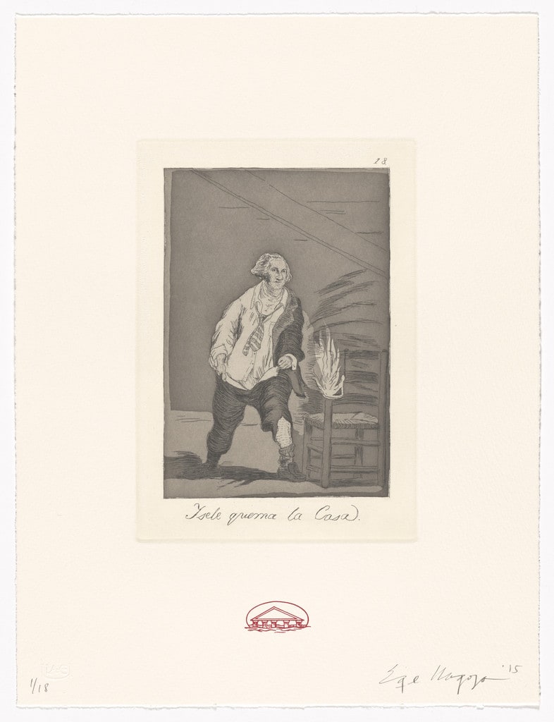 Y se le quema la casa / And the house is on fire from Recurrent Goya