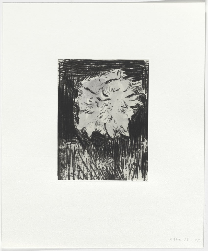 Untitled from Seven Drypoints with Inkwash