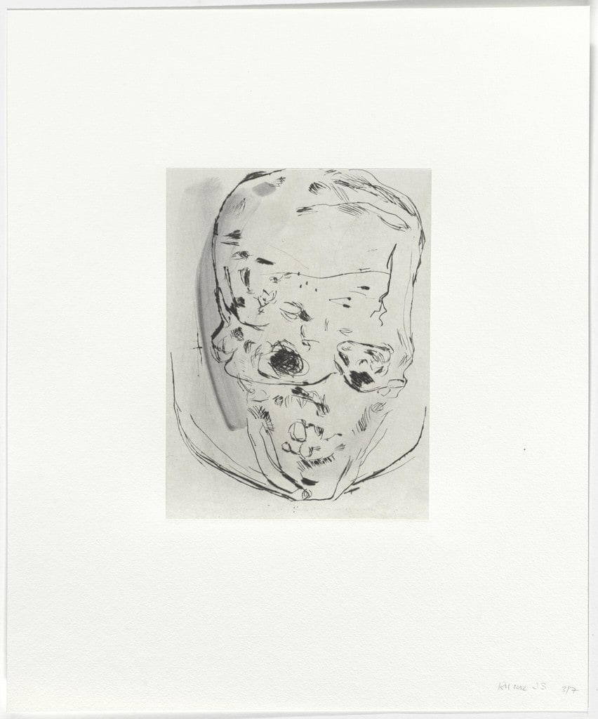 Untitled from Seven Drypoints with Inkwash