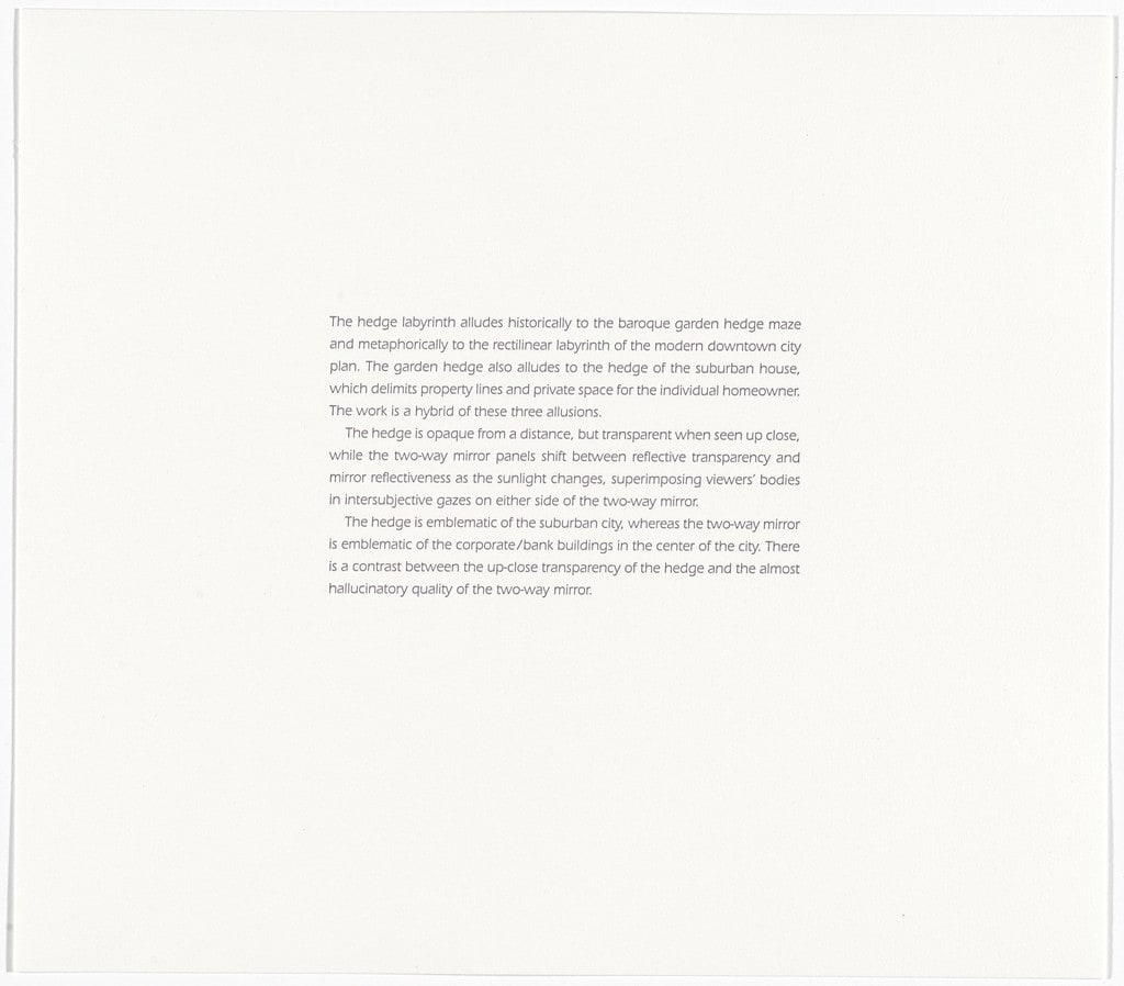 Untitled from Two-Way Mirror / Hedge Projects