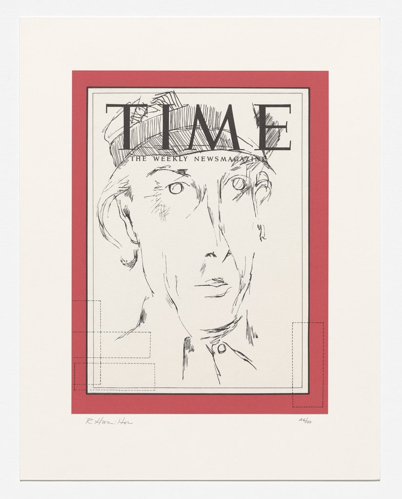 Self-portrait (1965) from Collected Words: de luxe portfolio