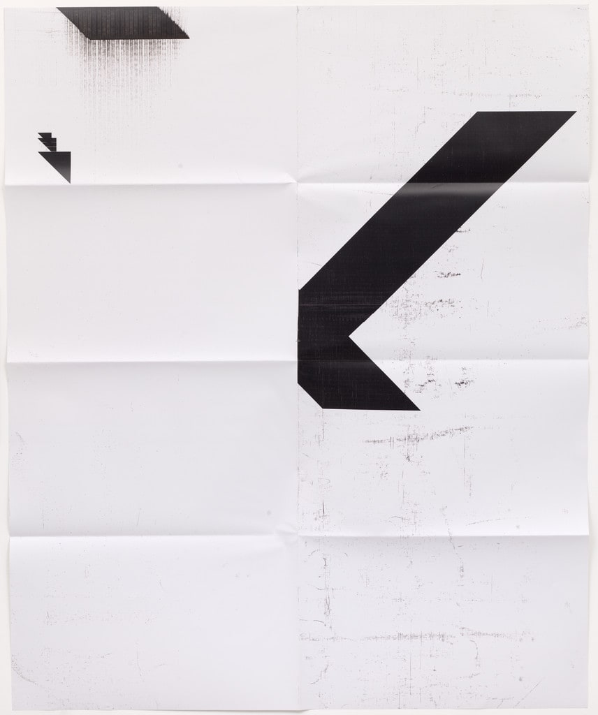X Poster (Untitled, 2008, Epson UltraChrome inkjet on linen, 84 x 69 in, WG2001)