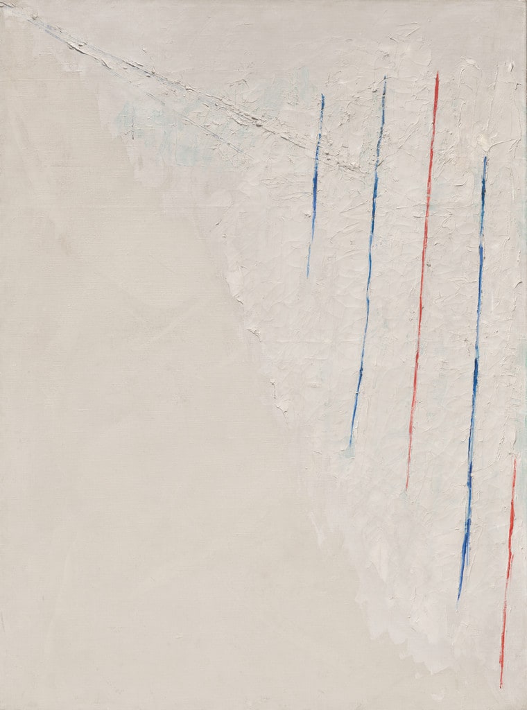 Colored Lines on White Background