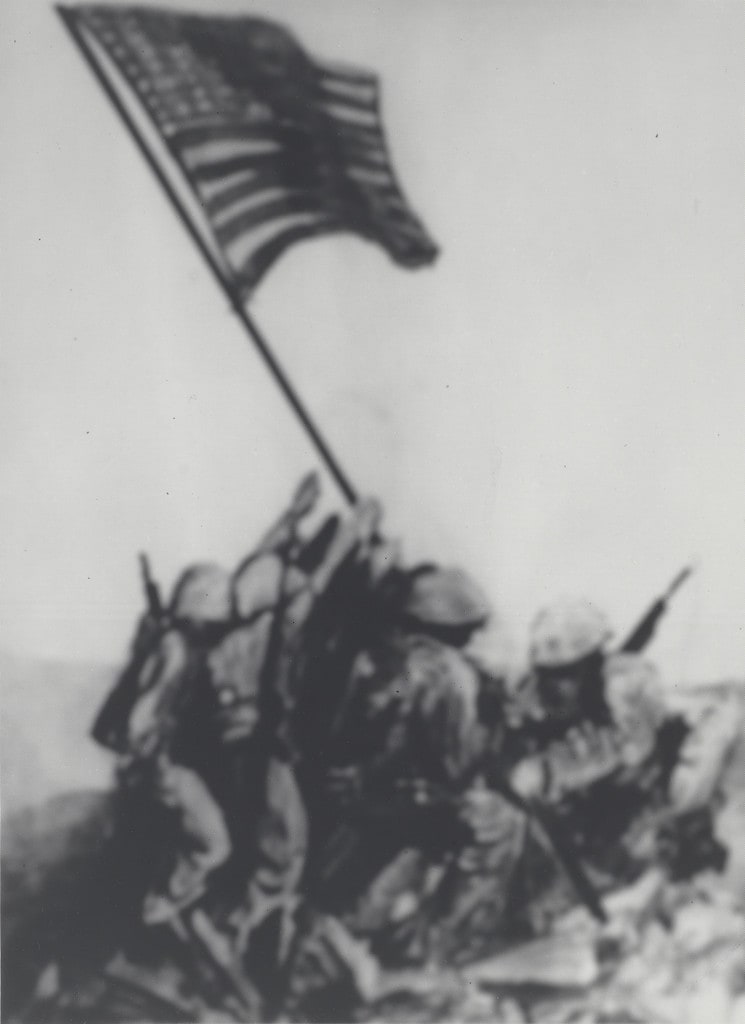Memory Rendering of Raising the Flag on Iwo Jima
