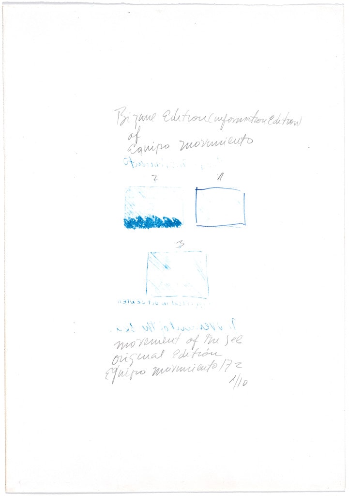 Bizarre Edition (Information Edition) of Equipo Movimiento - Movement of the See, Original Edition