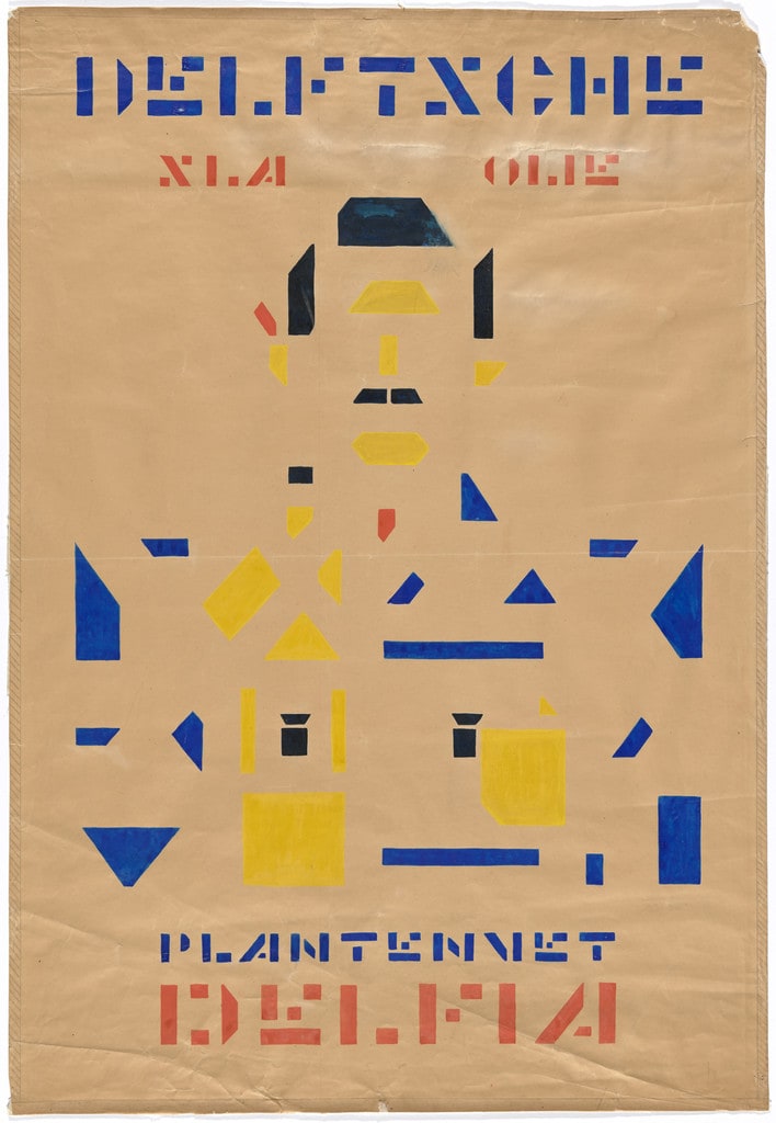 Preliminary design for poster for Delft Salad Oil (Delftsche Slaolie)