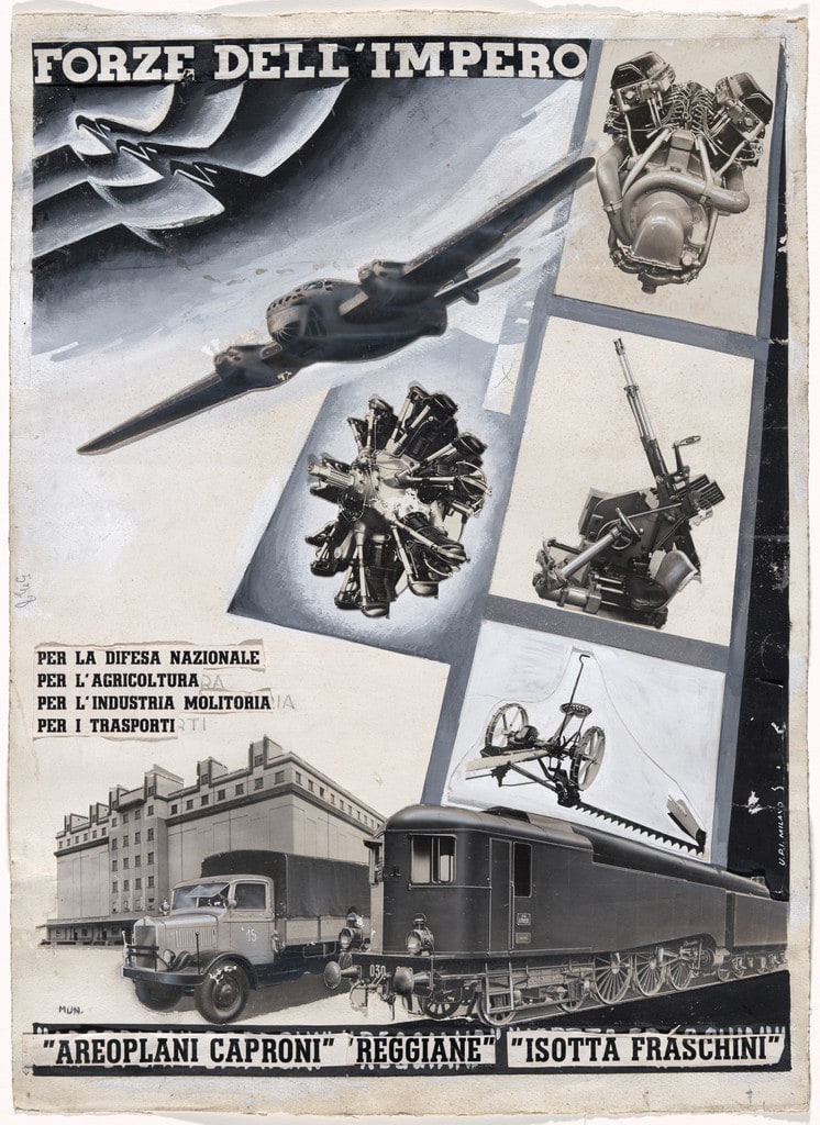 Forces of the Empire (Forze dell’Impero). Maquette for advertisement