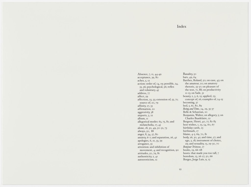 Index (A novel)