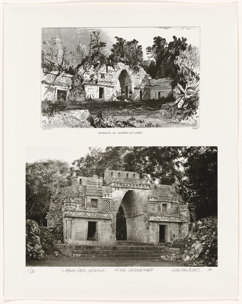Labná's Arch, Interior, after Catherwood