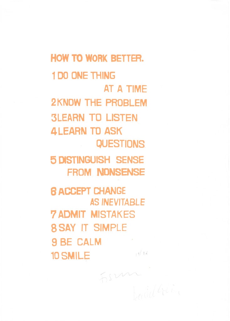 How to Work Better