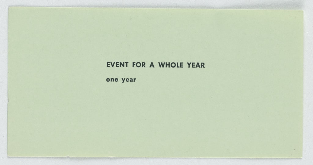 Event for a Whole Year