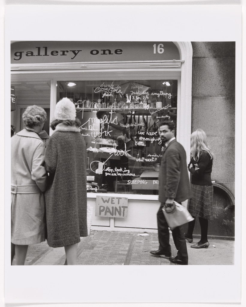 Sculpture Vivante (Living Sculpture), Festival of Misfits, Gallery One, London, October 23- November 8, 1962