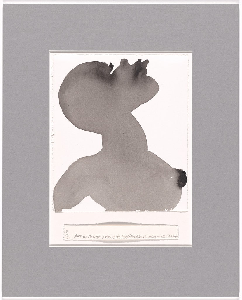 Art Is/Always/Having to Say/Goodbye (for Parkett, no. 100/101)