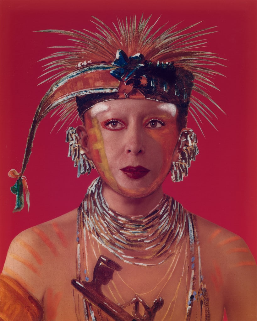 Painting Portrait of Wée-Ke-Rú-Law, He Who Exchanges with ORLAN’s Photographic Portrait No.10