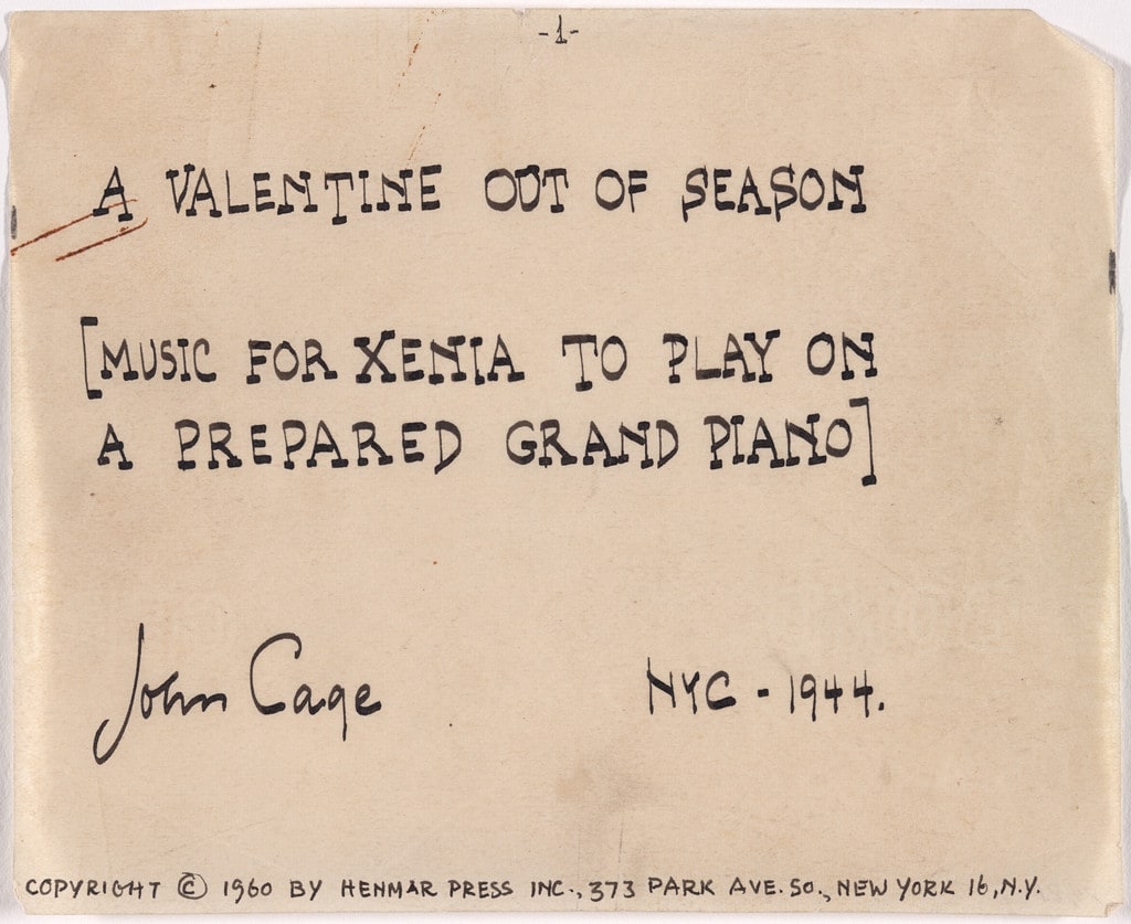 A Valentine out of Season