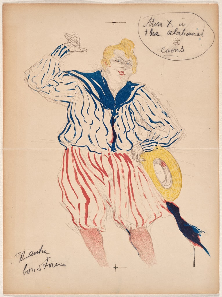 The Sailor's Song – Miss X in the Alabamah Coons (La Chanson du matelot)