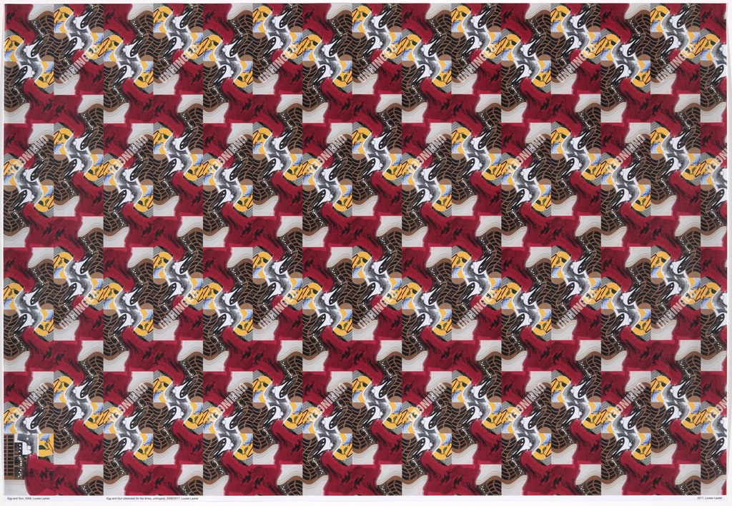 Wrapping paper for Anger Management pop-up shop, Brooklyn Museum (Unhinged)