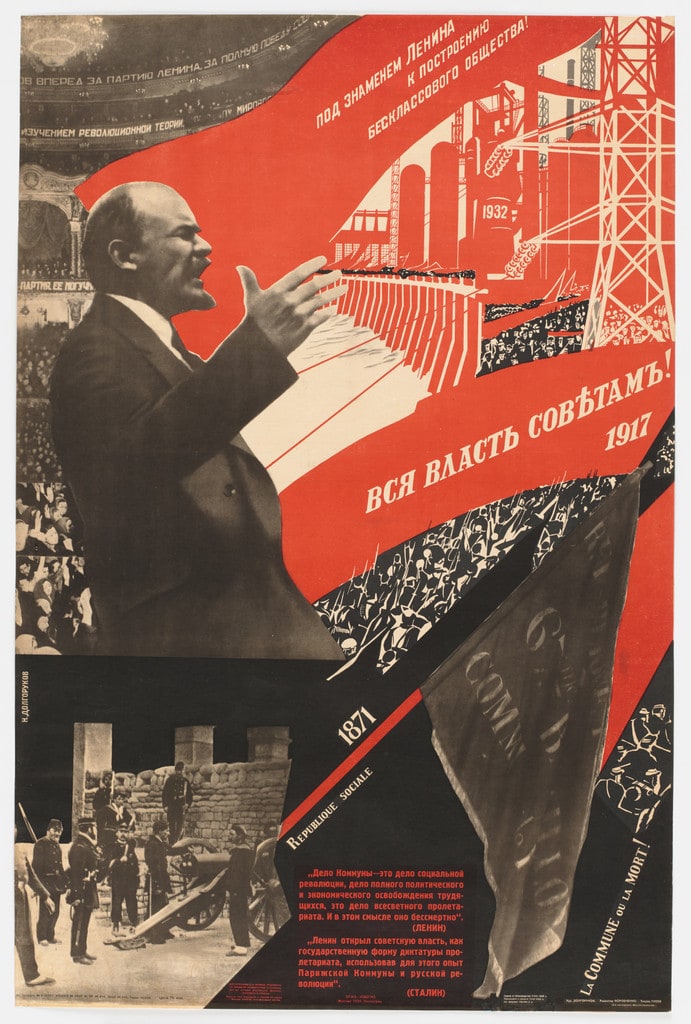Under the Banner of Lenin toward Building a Classless Society! (Pod znamenem Lenina k postroeniiu besklassovogo obshchestva!)