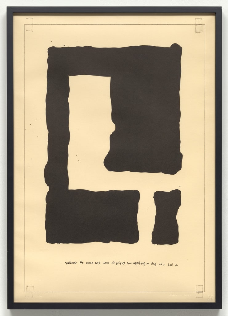 Untitled (A Bud Who Got a Package and Trying to Read the Name of Sender) from an untitled series