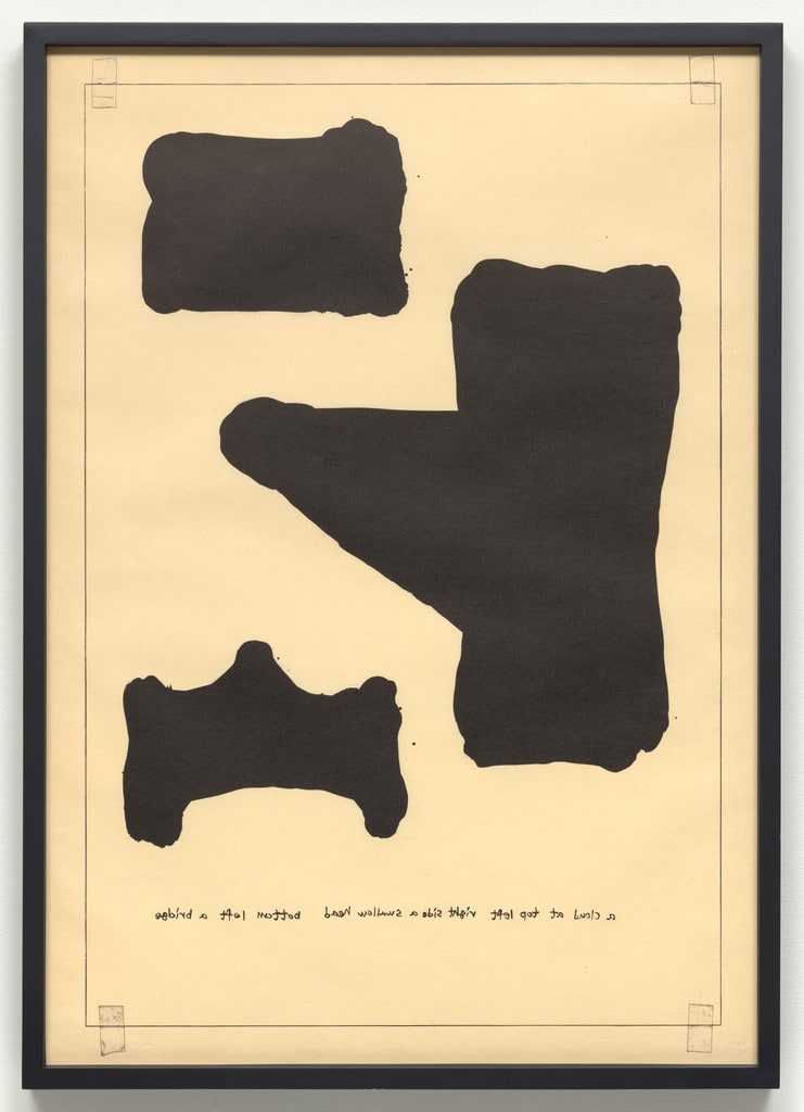 Untitled (A Cloud at the Top Left, Right Side a Swallow Head, Bottom Left a Bridge) from an untitled series