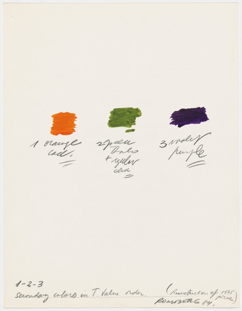 1-2-3 Secondary Colors in T. Value Order