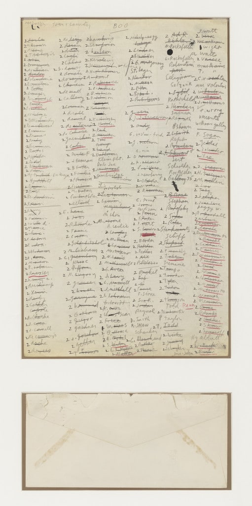 Untitled (Mailing to LaMonte Young)