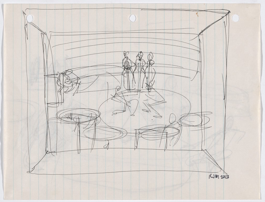 Untitled study for Untitled (Club Scene)
