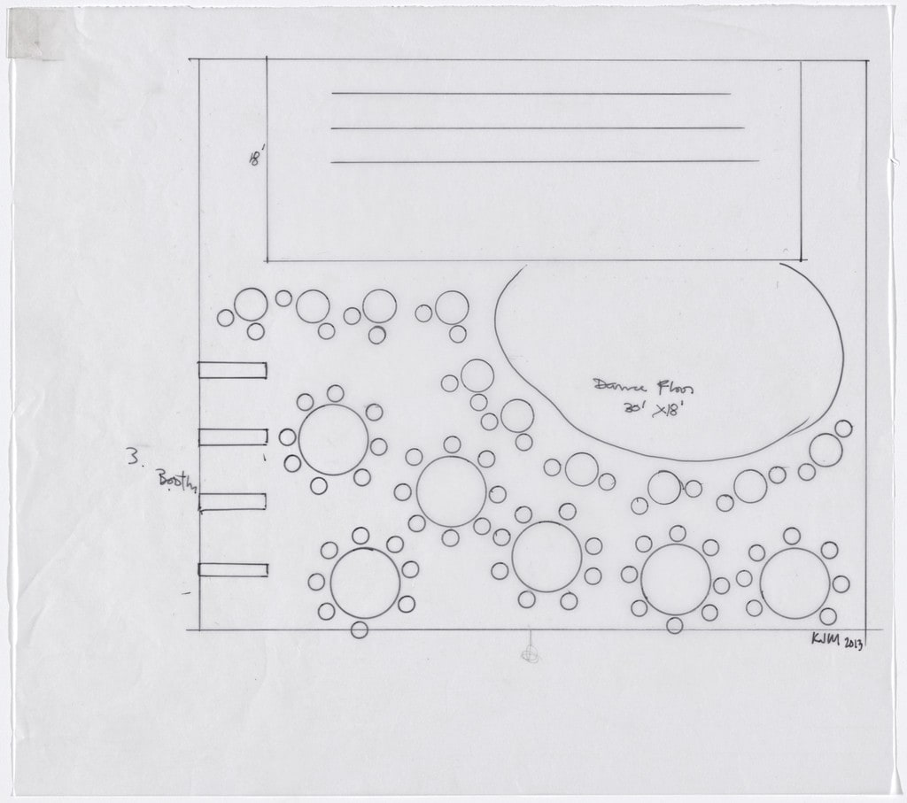 Untitled study for Untitled (Club Scene)