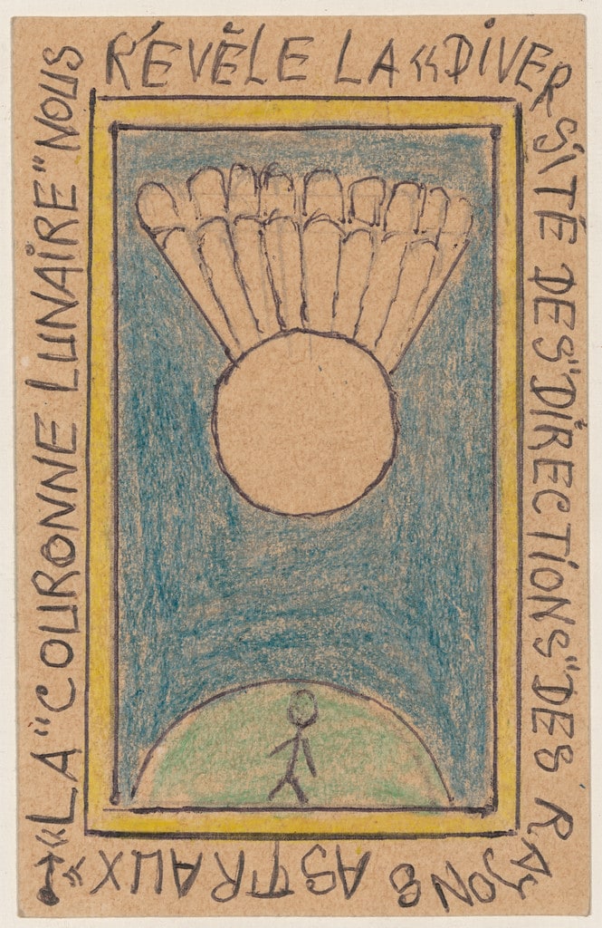 «La "couronne lunaire" nous révèle la «diversité des "directions" des rayons astraux» from Connaissance du Monde