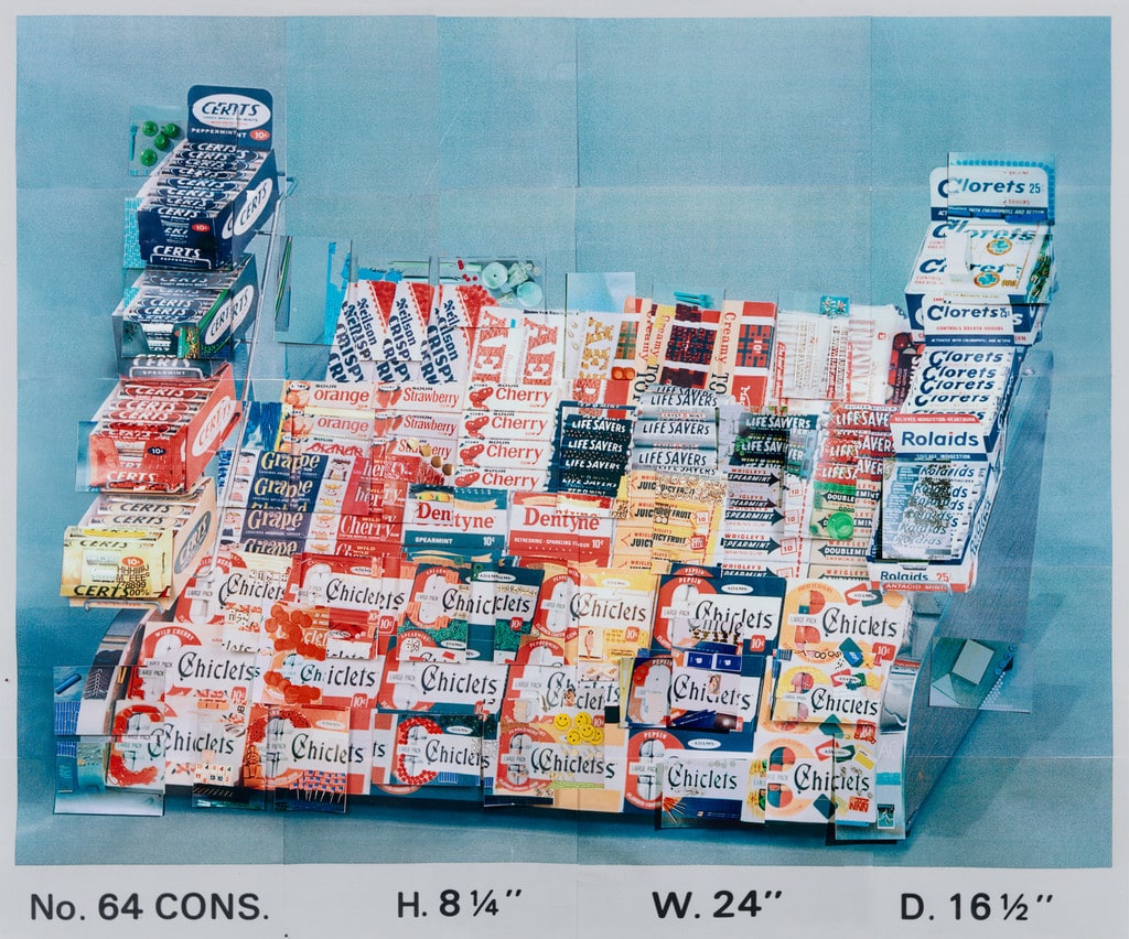 Display Stand, No. 64 CONS H. 8 1/4 W. 24 D. 16 1/2