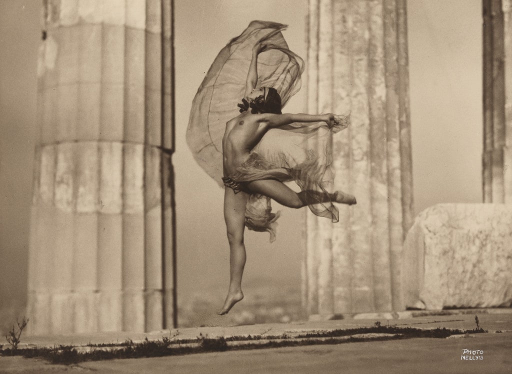 Elizaveta "Lila" Nikolska in the Parthenon, Athens, Greece