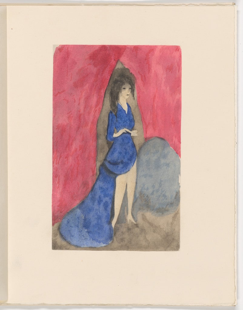 Plate (folio 28) from Les Biches, vol. I
