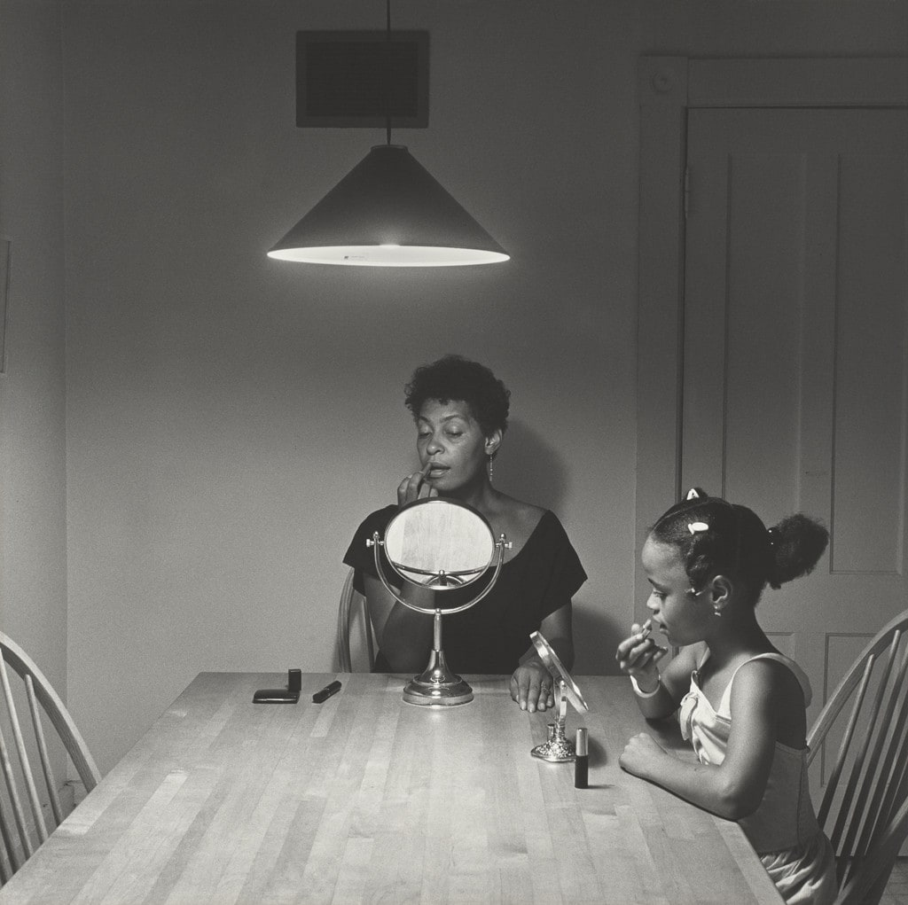 Untitled (woman and daughter with makeup)