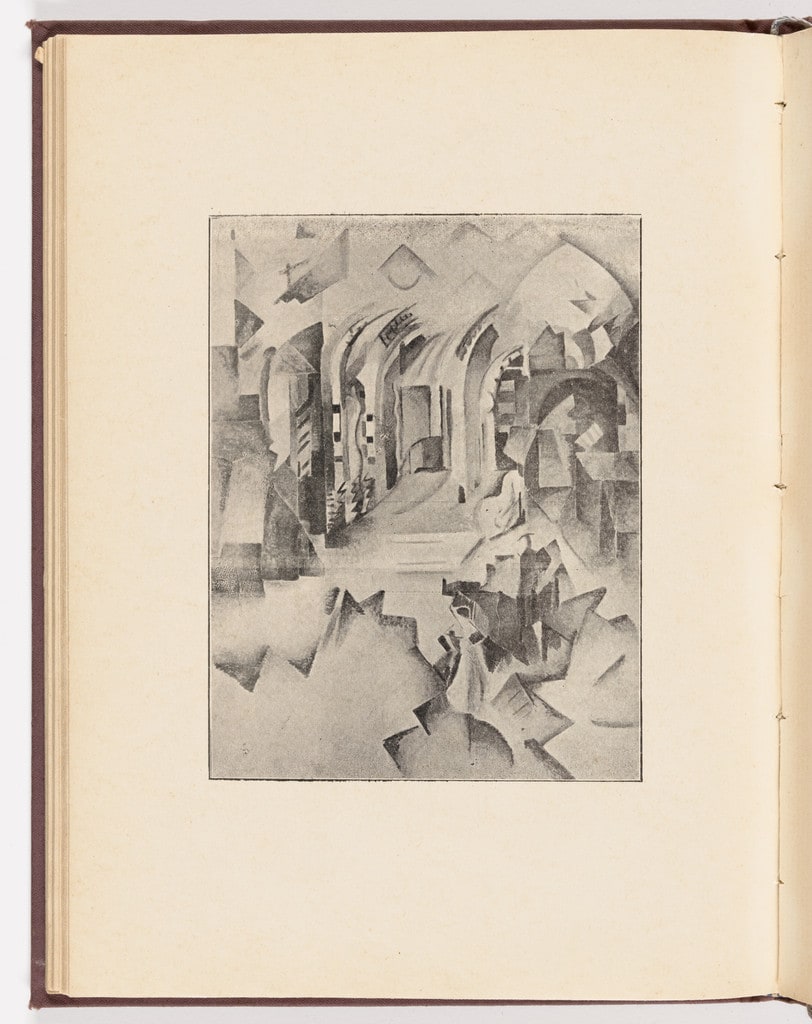 Plate (facing page 81) from Futuristy. Pervyi zhurnal' russkikh' futuristov' (Futurists: First Journal of the Russian Futurists) no. 1-2