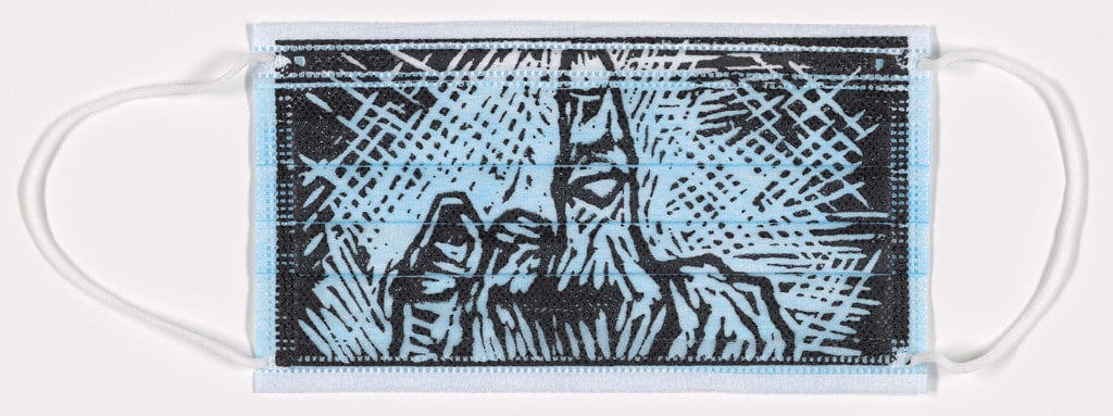 Mask with Middle Finger  from the Finger Series from the collection Ai Weiwei MASK