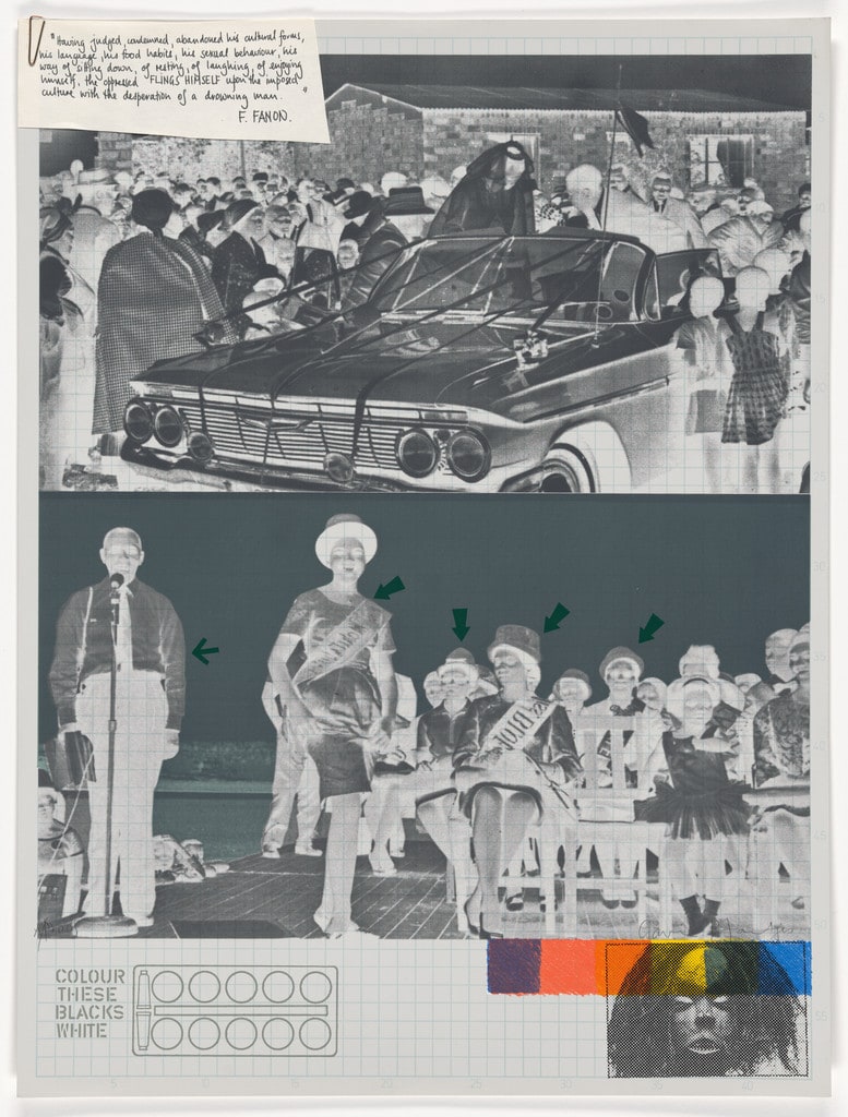 Colour these Blacks White from A South African Colouring Book