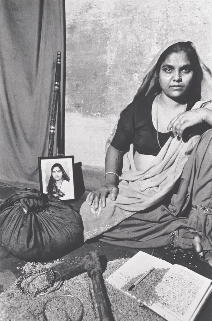Shanti - Staged Portrait, Dakshinpuri, Delhi; Shanti - With Her Children, Dakshinpuri, Delhi