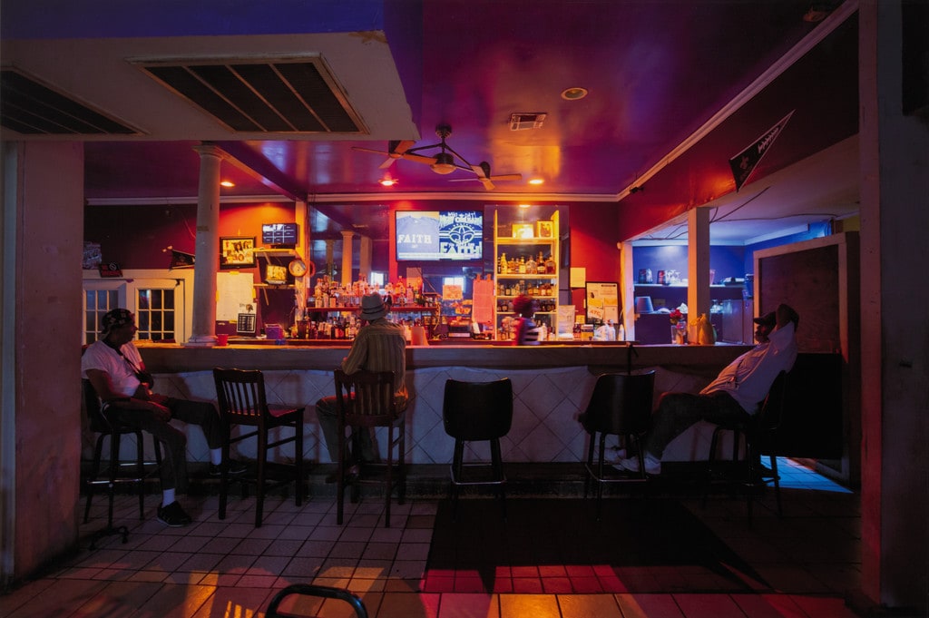 The Monday Faithfuls (Purple Rain Bar), New Orleans from the series Vanishing Black Bars & Lounges
