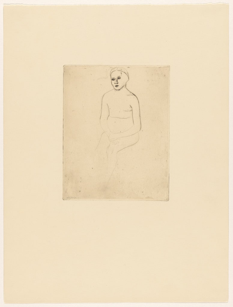 Sitting Girl Nude (Sitzender Mädchenakt)