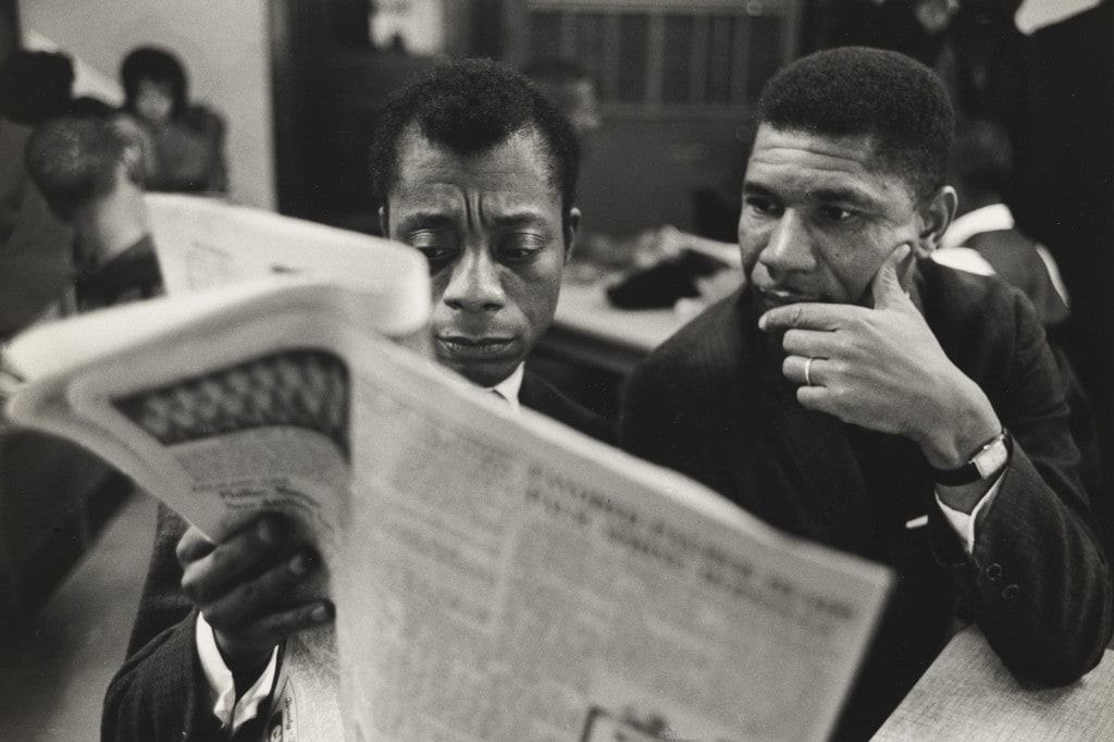 James Baldwin with Medgar Evers, Mississippi