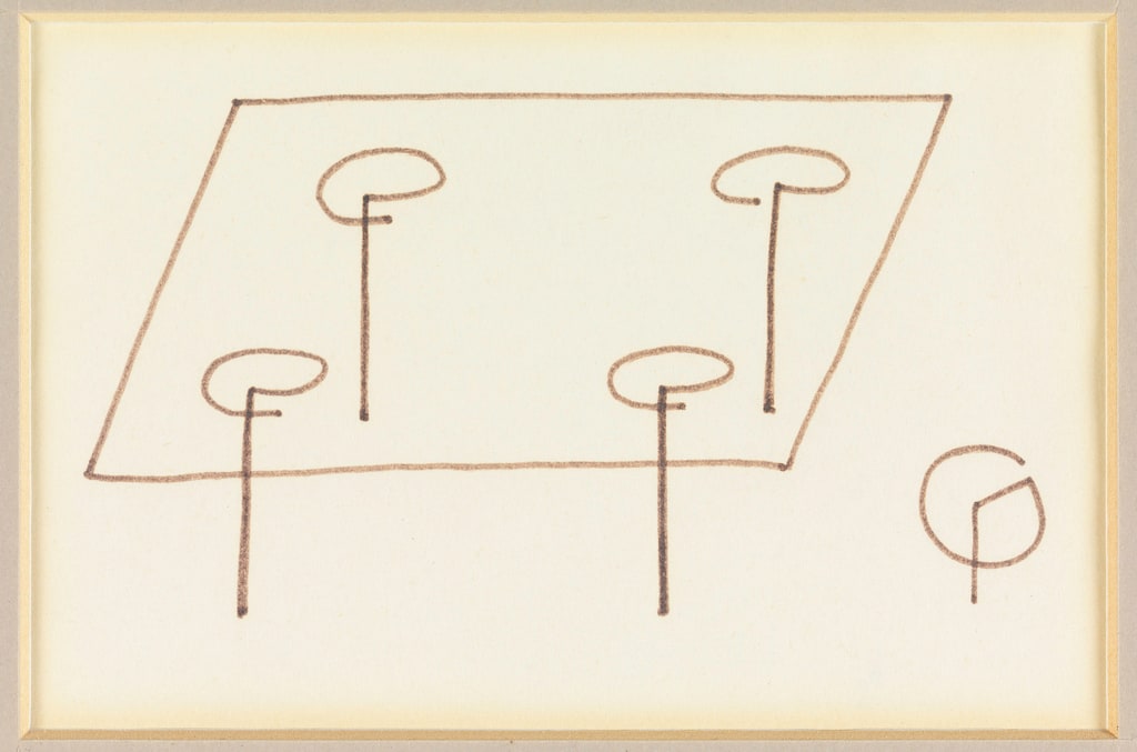 Drawing, Design for Table, ca. 1981