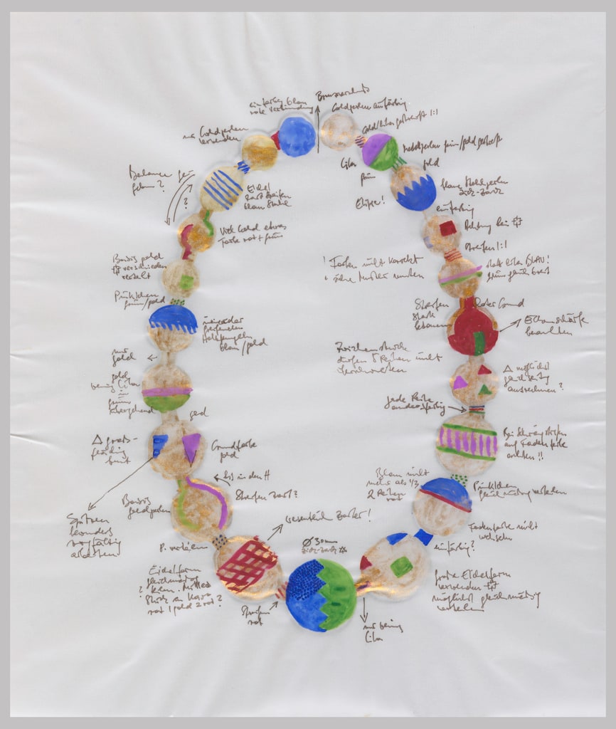 Drawing, Design for a Necklace, 1983