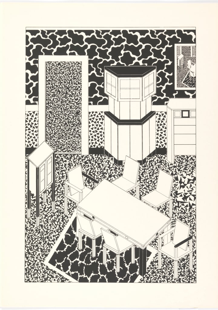 Print, Dining Area, 1985