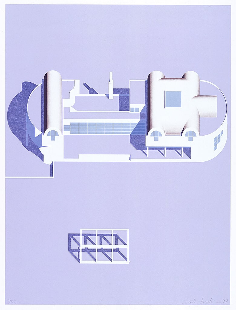 Print, "House for Two Generations" Project, Second Version, 1977
